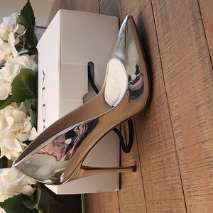 Aldo Stessy Metallic Silver Pump